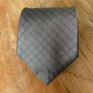 Donna Karan Signature metallic silver tie